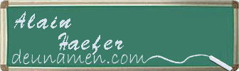 Alain Haefer Visitenkarte